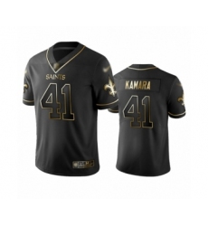 Men's New Orleans Saints #41 Alvin Kamara Limited Black Golden Edition Football Jersey Men's New Orleans Saints #41 Alvin Kamara Limited Black Golden Edition Football Jersey
