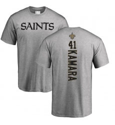 NFL Nike New Orleans Saints #41 Alvin Kamara Ash Backer T-Shirt