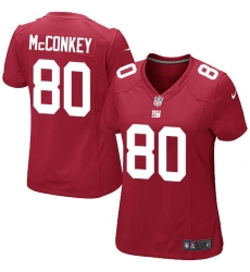 Women's Nike New York Giants #80 Phil McConkey Game Red Alternate NFL Jersey