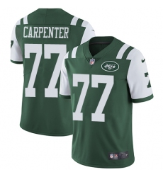 Youth Nike New York Jets #77 James Carpenter Green Team Color Vapor Untouchable Limited Player NFL Jersey