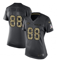 Women's Nike New York Jets #88 Austin Seferian-Jenkins Limited Black 2016 Salute to Service NFL Jersey