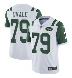 Men's Nike New York Jets #79 Brent Qvale White Vapor Untouchable Limited Player NFL Jersey