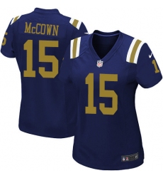 Women's Nike New York Jets #15 Josh McCown Limited Navy Blue Alternate NFL Jersey