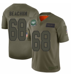 Men's New York Jets #68 Kelvin Beachum Limited Camo 2019 Salute to Service Football Jersey