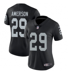 Women's Nike Oakland Raiders #29 David Amerson Black Team Color Vapor Untouchable Limited Player NFL Jersey