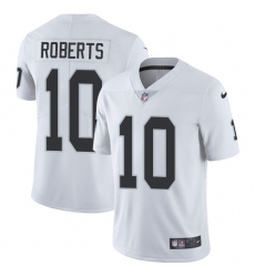 Men's Nike Oakland Raiders #10 Seth Roberts White Vapor Untouchable Limited Player NFL Jersey