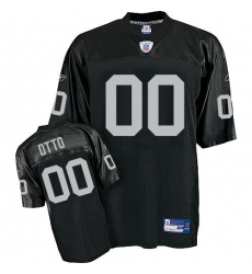 Reebok Oakland Raiders #00 Jim Otto Black Premier EQT Throwback NFL Jersey