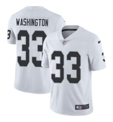 Men's Nike Oakland Raiders #33 DeAndre Washington White Vapor Untouchable Limited Player NFL Jersey
