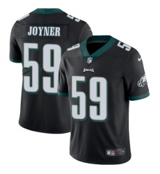 Men's Nike Philadelphia Eagles #59 Seth Joyner Black Alternate Vapor Untouchable Limited Player NFL Jersey
