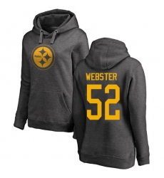 NFL Women's Nike Pittsburgh Steelers #52 Mike Webster Ash One Color Pullover Hoodie