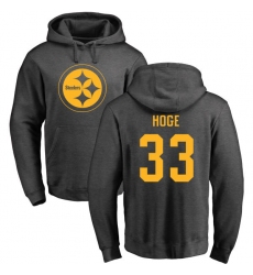 NFL Nike Pittsburgh Steelers #33 Merril Hoge Ash One Color Pullover Hoodie