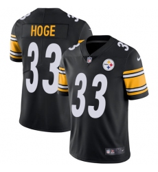 Youth Nike Pittsburgh Steelers #33 Merril Hoge Black Team Color Vapor Untouchable Limited Player NFL Jersey
