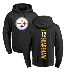 NFL Nike Pittsburgh Steelers #12 Terry Bradshaw Black Backer Pullover Hoodie