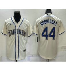 Men's Seattle Mariners #44 Julio Rodriguez Cream Stitched MLB Cool Base Nike Jersey