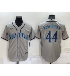 Men's Seattle Mariners #44 Julio Rodriguez Grey Stitched MLB Cool Base Nike Jersey