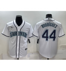 Men's Seattle Mariners #44 Julio Rodriguez White Stitched MLB Cool Base Nike Jersey