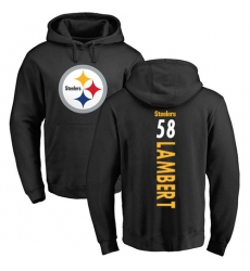 NFL Nike Pittsburgh Steelers #58 Jack Lambert Black Backer Pullover Hoodie