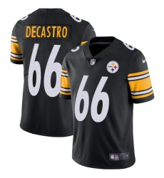 Youth Nike Pittsburgh Steelers #66 David DeCastro Black Team Color Vapor Untouchable Limited Player NFL Jersey