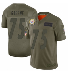 Women's Pittsburgh Steelers #75 Joe Greene Limited Camo 2019 Salute to Service Football Jersey