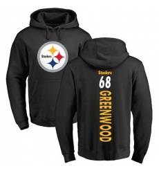 NFL Nike Pittsburgh Steelers #68 L.C. Greenwood Black Backer Pullover Hoodie