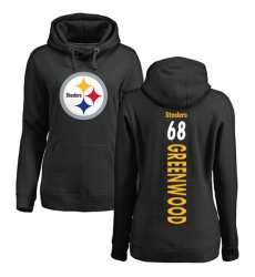 NFL Women's Nike Pittsburgh Steelers #68 L.C. Greenwood Black Backer Pullover Hoodie