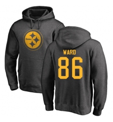 NFL Nike Pittsburgh Steelers #86 Hines Ward Ash One Color Pullover Hoodie