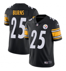 Men's Nike Pittsburgh Steelers #25 Artie Burns Black Team Color Vapor Untouchable Limited Player NFL Jersey