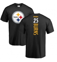 NFL Nike Pittsburgh Steelers #25 Artie Burns Black Backer T-Shirt