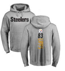 NFL Nike Pittsburgh Steelers #83 Louis Lipps Ash Backer Pullover Hoodie