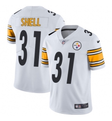 Men's Nike Pittsburgh Steelers #31 Donnie Shell White Vapor Untouchable Limited Player NFL Jersey