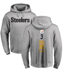 NFL Nike Pittsburgh Steelers #3 Landry Jones Ash Backer Pullover Hoodie