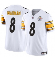 Men's Pittsburgh Steelers #8 Corliss Waitman White 2024 F.U.S.E. Alternate Vapor Untouchable Limited Stitched Jersey