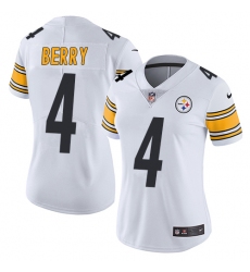 Women's Nike Pittsburgh Steelers #4 Jordan Berry White Vapor Untouchable Limited Player NFL Jersey