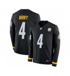 Youth Nike Pittsburgh Steelers #4 Jordan Berry Limited Black Therma Long Sleeve NFL Jersey