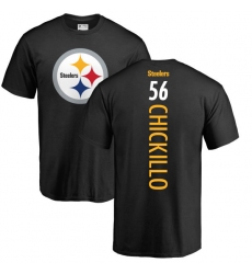 NFL Nike Pittsburgh Steelers #56 Anthony Chickillo Black Backer T-Shirt