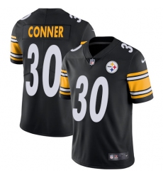 Men's Nike Pittsburgh Steelers #30 James Conner Black Team Color Vapor Untouchable Limited Player NFL Jersey