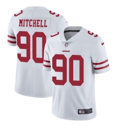 Men's Nike San Francisco 49ers #90 Earl Mitchell White Vapor Untouchable Limited Player NFL Jersey