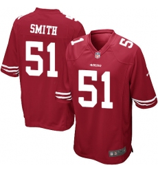Men's Nike San Francisco 49ers #51 Malcolm Smith Game Red Team Color NFL Jersey
