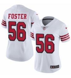 Women's Nike San Francisco 49ers #56 Reuben Foster Limited White Rush Vapor Untouchable NFL Jersey