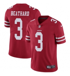 Youth Nike San Francisco 49ers #3 C. J. Beathard Red Team Color Vapor Untouchable Limited Player NFL Jersey