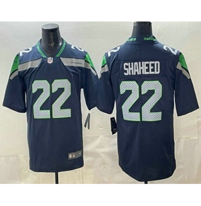 Men's Seattle Seahawks #22 Rashid Shaheed Limited Navy Vapor Jersey