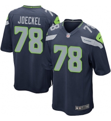 Men's Nike Seattle Seahawks #78 Luke Joeckel Game Steel Blue Team Color NFL Jersey