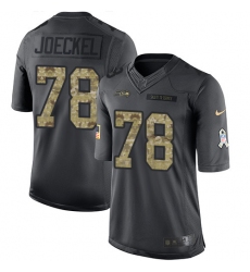 Youth Nike Seattle Seahawks #78 Luke Joeckel Limited Black 2016 Salute to Service NFL Jersey