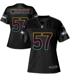 Women's Nike Seattle Seahawks #57 Michael Wilhoite Game Black Team Color NFL Jersey