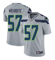 Youth Nike Seattle Seahawks #57 Michael Wilhoite Grey Alternate Vapor Untouchable Limited Player NFL Jersey