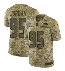 Men's Nike Seattle Seahawks #95 Dion Jordan Limited Camo 2018 Salute to Service NFL Jersey
