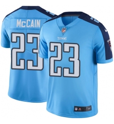 Men's Nike Tennessee Titans #23 Brice McCain Light Blue Team Color Vapor Untouchable Limited Player NFL Jersey