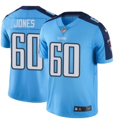 Youth Nike Tennessee Titans #60 Ben Jones Light Blue Team Color Vapor Untouchable Limited Player NFL Jersey