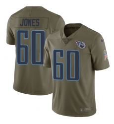 Youth Nike Tennessee Titans #60 Ben Jones Limited Olive 2017 Salute to Service NFL Jersey