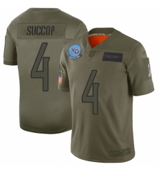 Women's Tennessee Titans #4 Ryan Succop Limited Camo 2019 Salute to Service Football Jersey